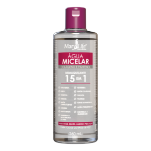 Água Micelar Colágeno e Pantenol Mary Life (260 mL)